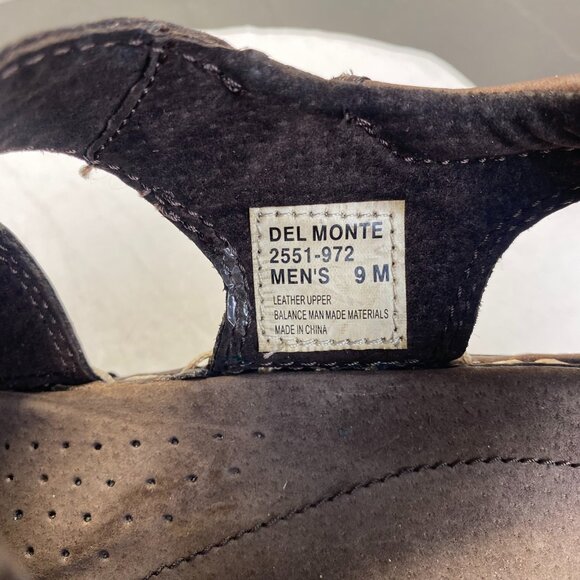 Bass 9M‎ Brown Leather,2551-972 Fisherman Sandals Summer Chunky 90s Y2K - Picture 14 of 14